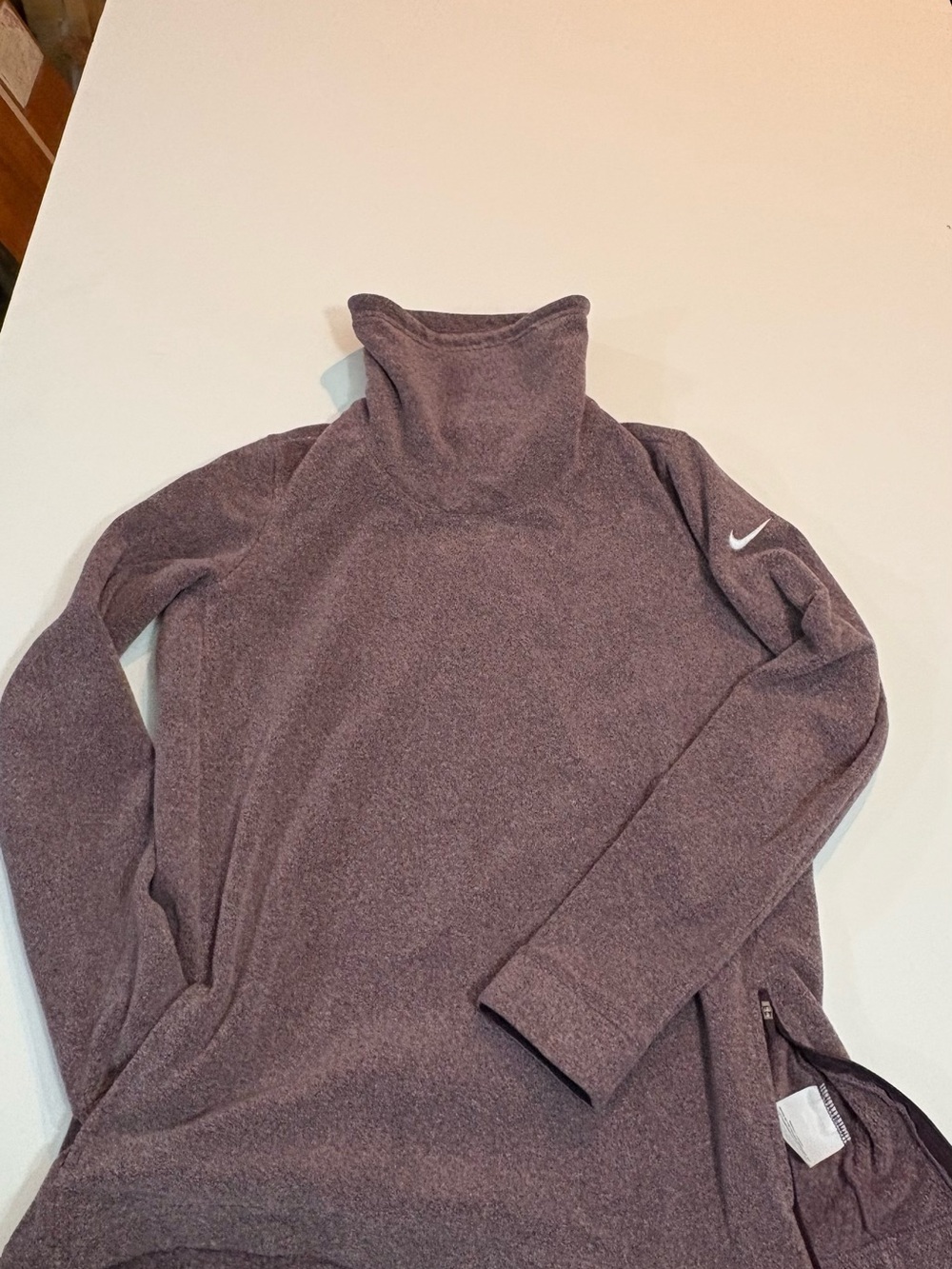Nike Women's Heather Plum Turtleneck Pullover | Size M